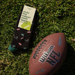Socks that Support Youth Sports: Black Footballs
