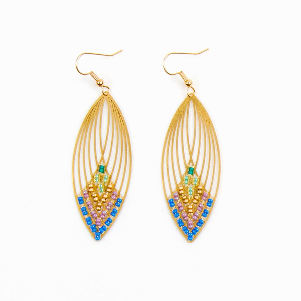 Swooping Oval Earring: Fresh Multi