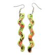 Ceramic Squiggle Dangle Earrings