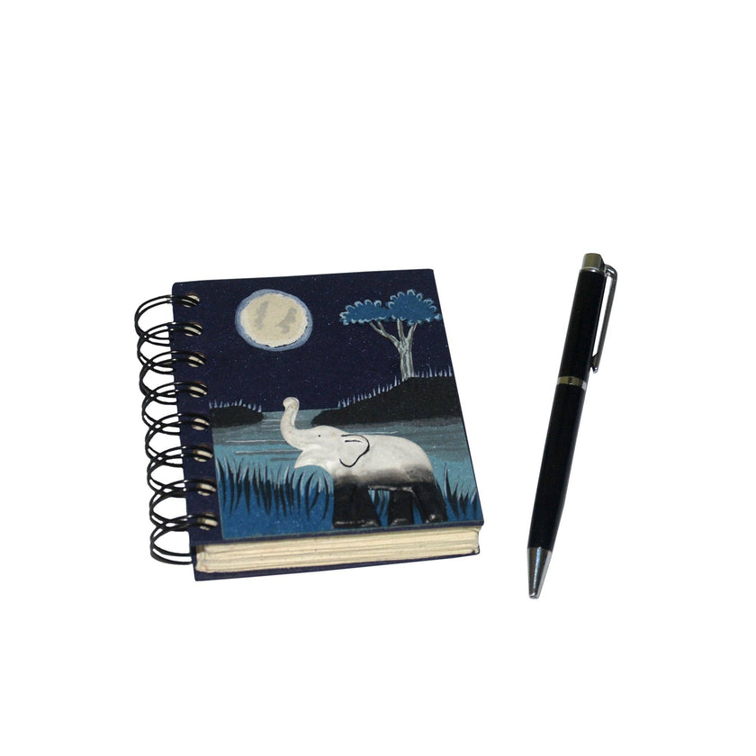 Small Notebook Elephant Midnight Blue: Default Title