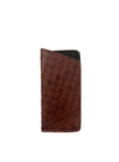 Woven Sunglass Case: Brown