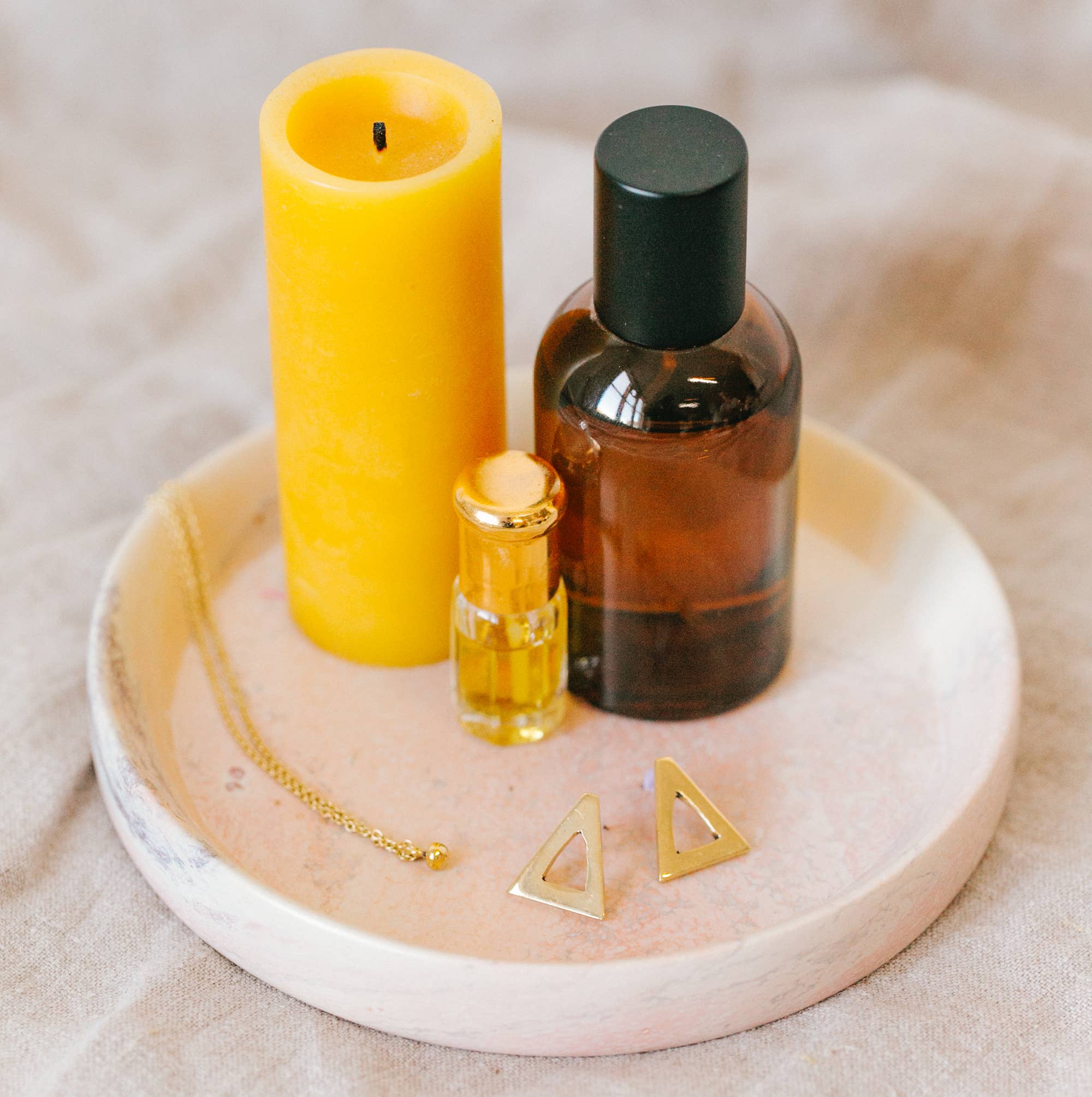 Soapstone Jewelry Tray: Sunset
