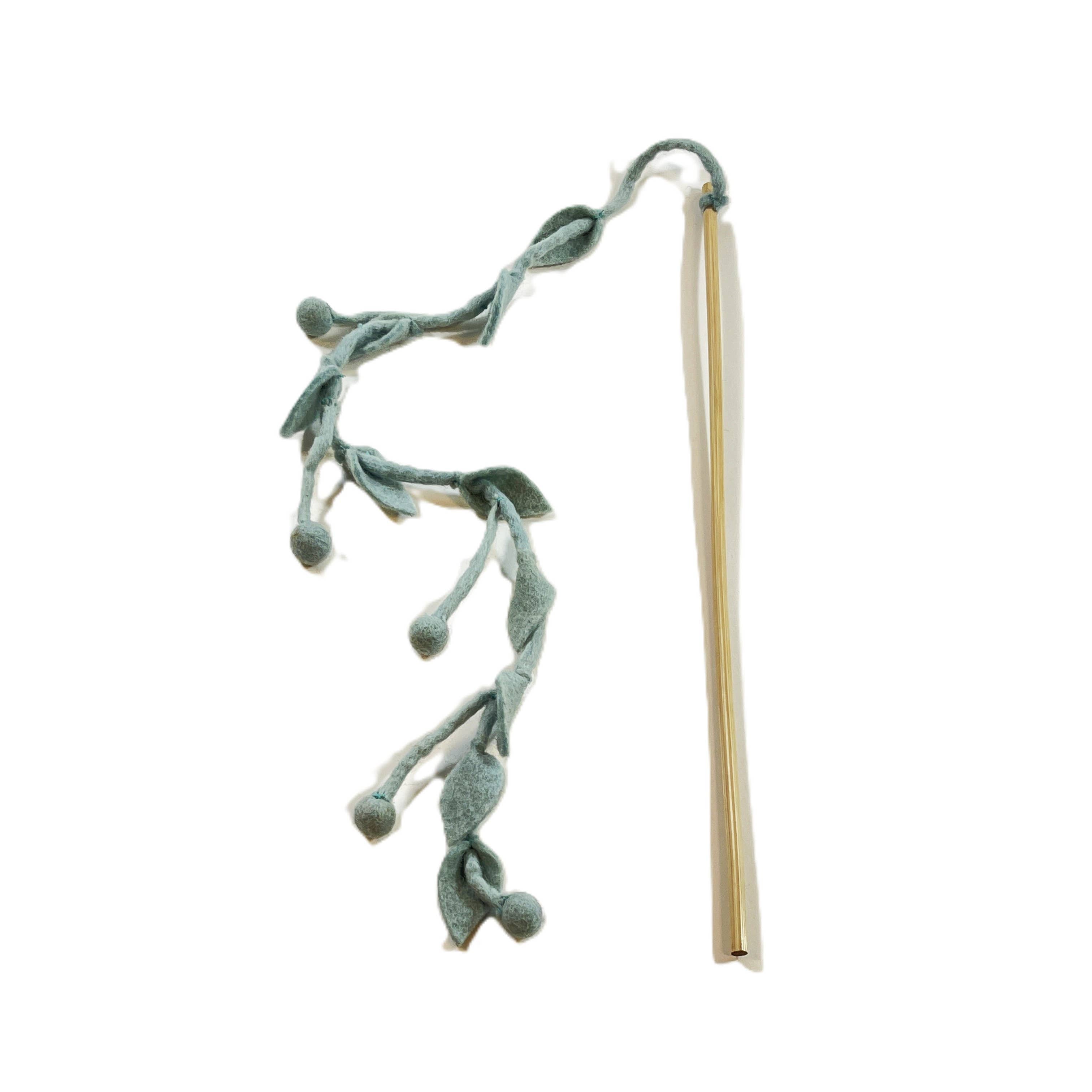 Teaser Cat Toy, Assorted Botanical: Green Leaves