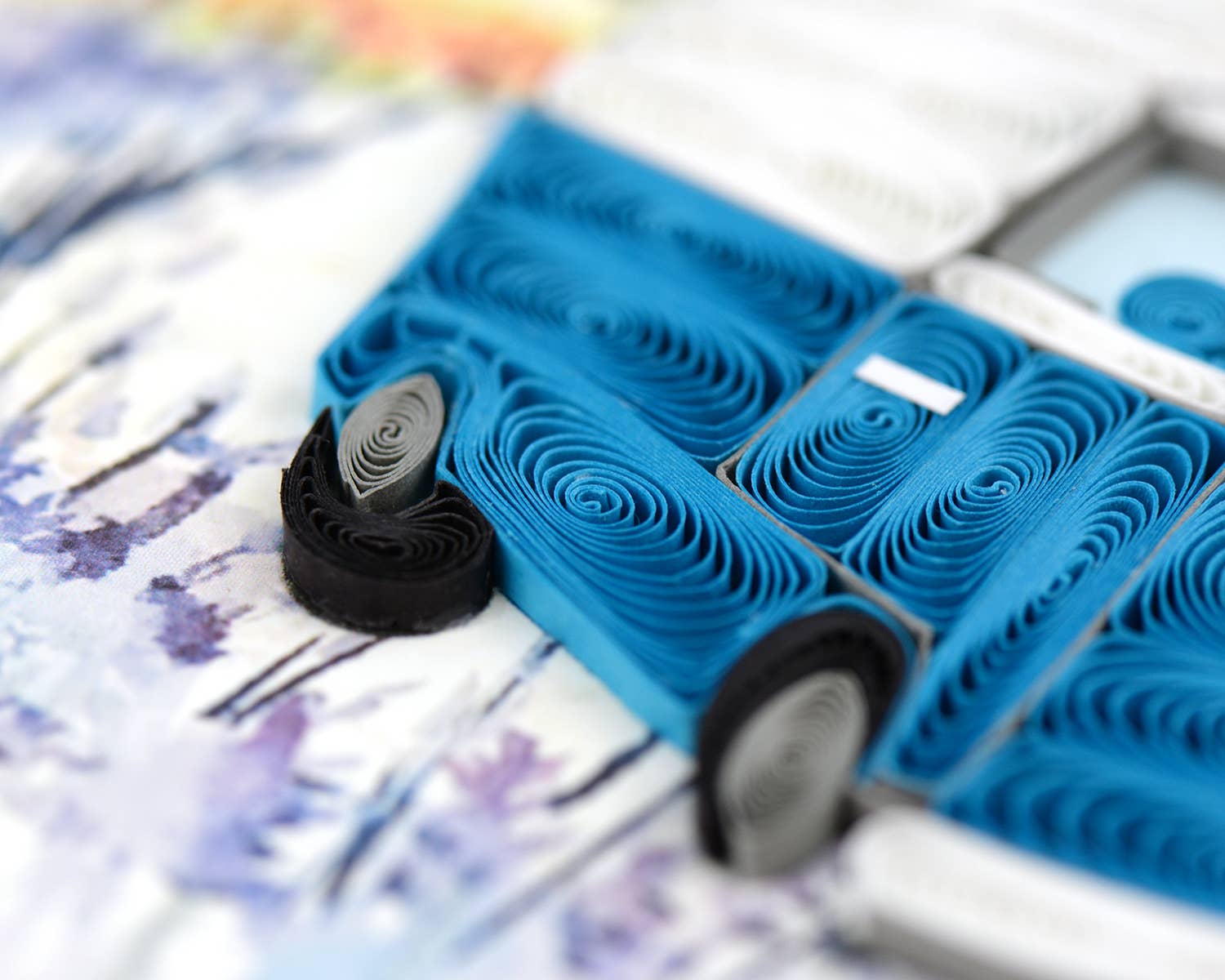 Road Trip Quilled Greeting Card