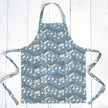 Apron Reversible: Music Notes - Charcoal-Organic