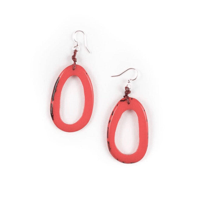 Marianitas Earrings: Poppy Coral