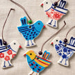 Hand Painted Ceramic Bird Ornament
