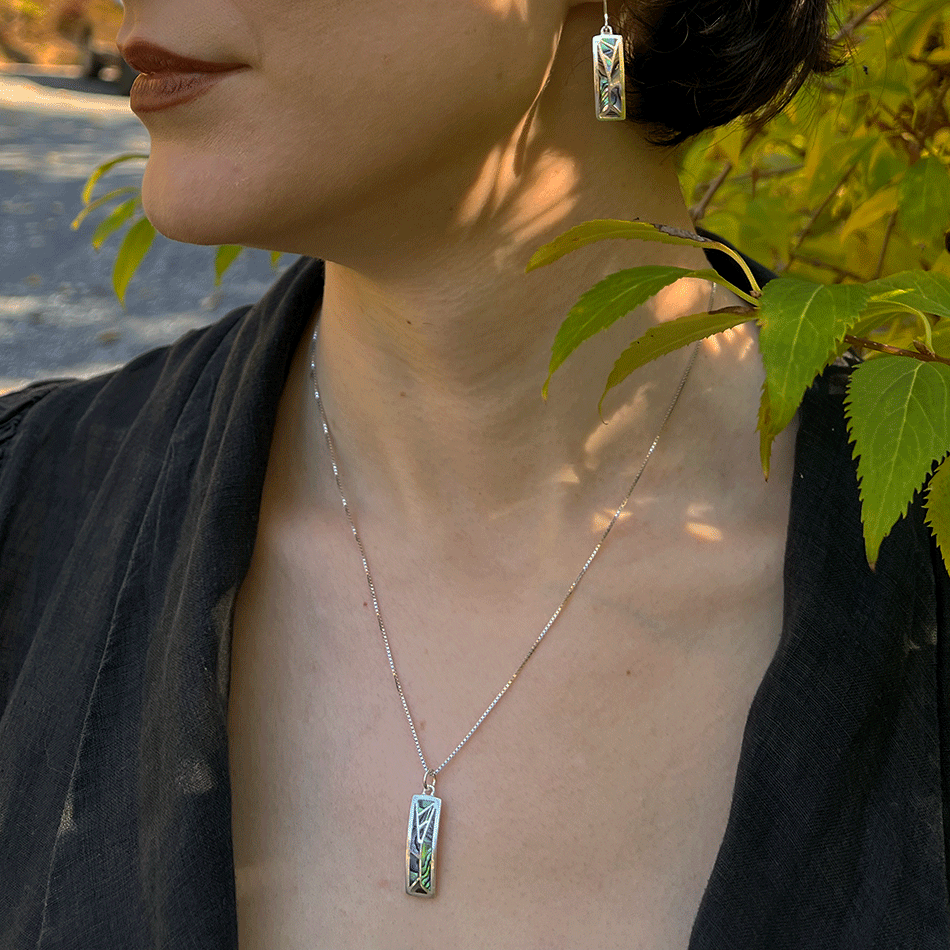 Mosaic Abalone Necklace
