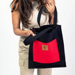 Safari Tote Bag, Top Handle Canvas Safari Tote Bags: Orange