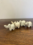 Soapstone Mini Elephant Figurine: Multi-Colored