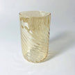 Blown Glass Stemless Glass: Iridescent Amber