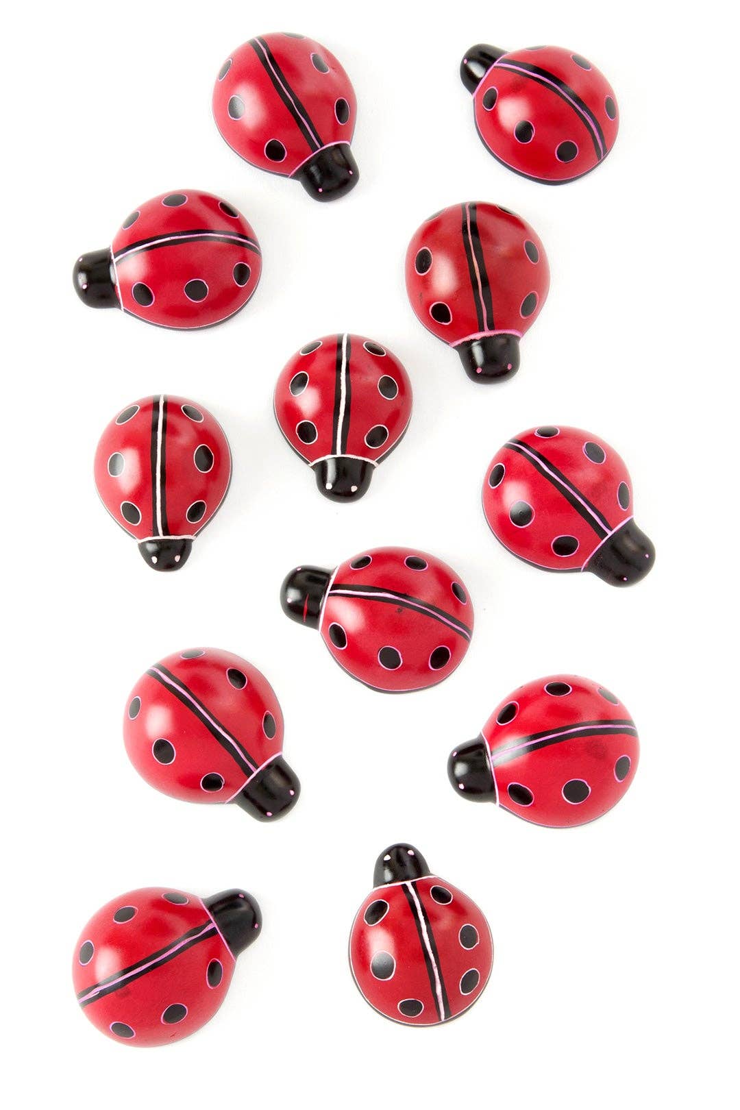 Miniature Soapstone Good Luck Lady Bugs