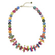 Kantha Paired Triangle Necklace