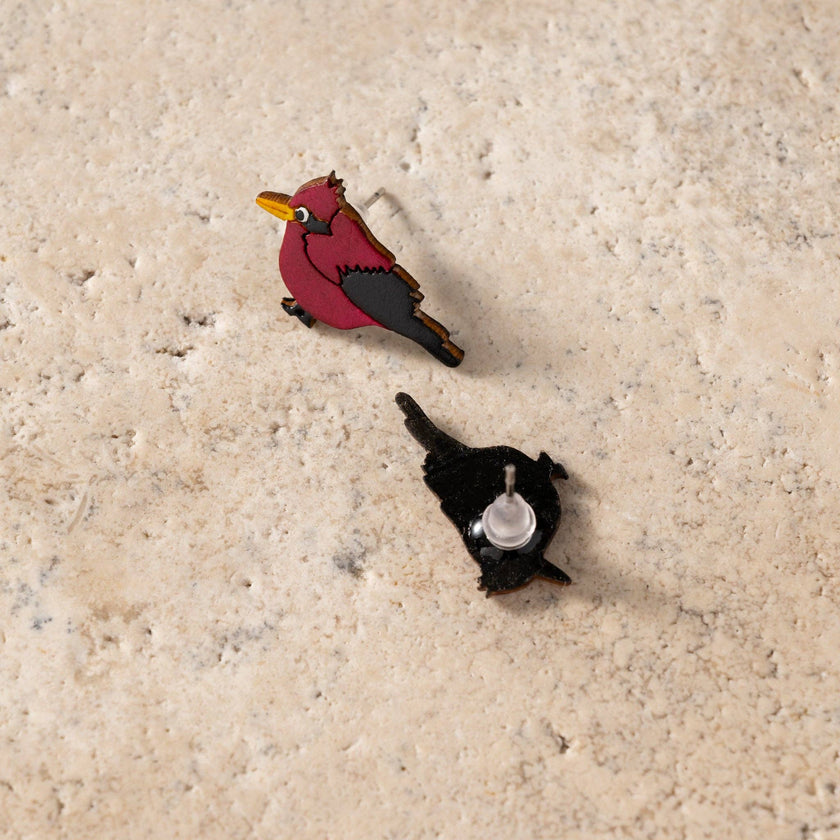 Carmesi Cardinal Gourd Earrings