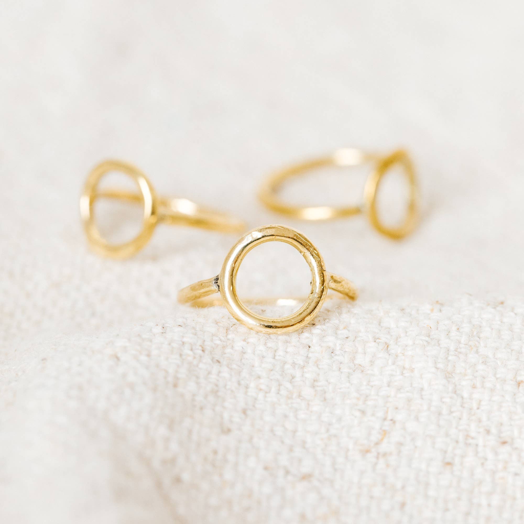 Minimalist Open Circle Band Ring