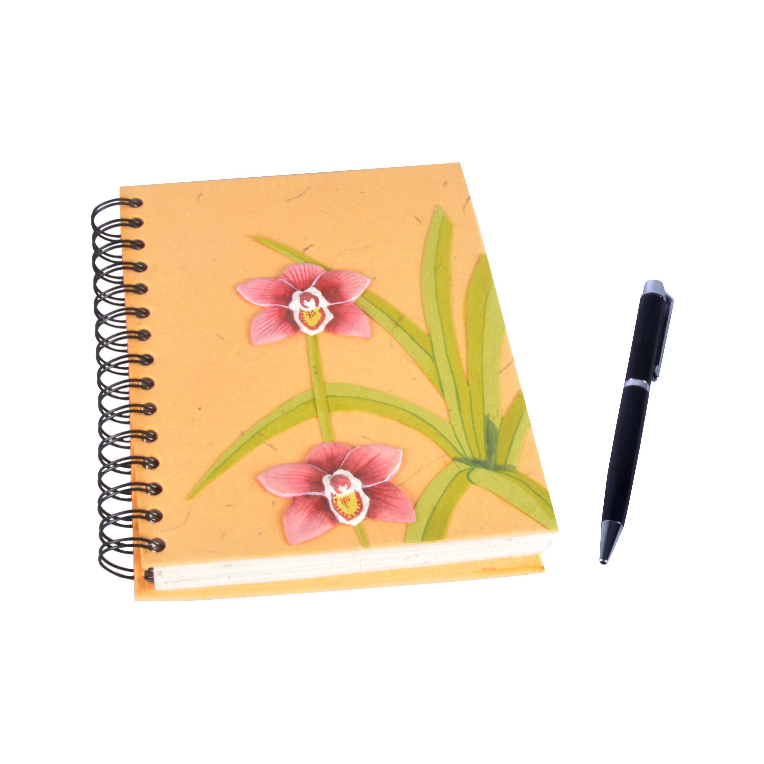 Large Notebook: Sweet Orchid Flower
