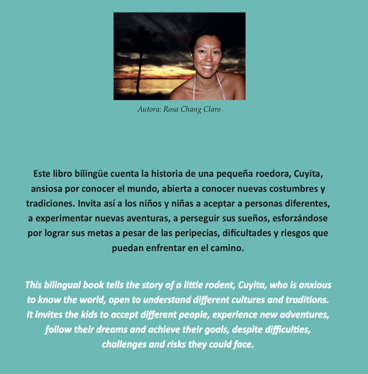 Blilingual Fair Trade book: Cuyita Wants to Know the World