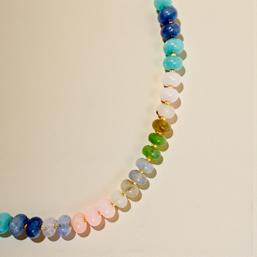 Color Pop Bold Gemstone Beaded Necklace