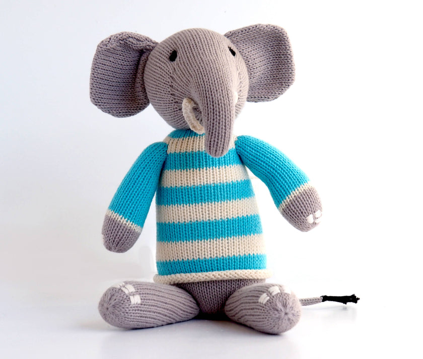 Elephant in Blue Sweater