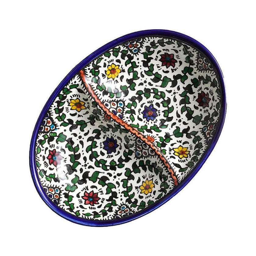 Blue West Bank Divided Dish