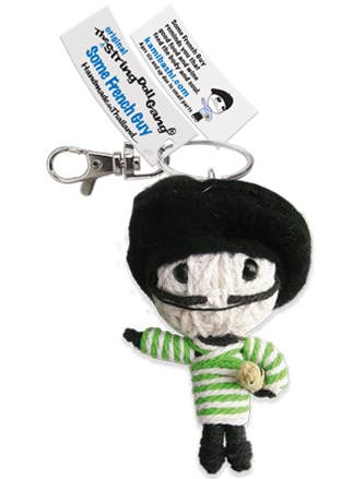 Some French Guy String Doll Keychain