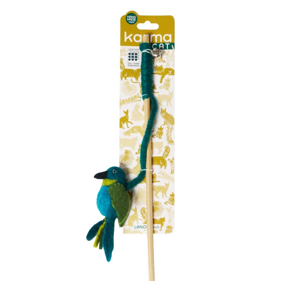Teaser Cat Toy, Exotic Birds: Peacock