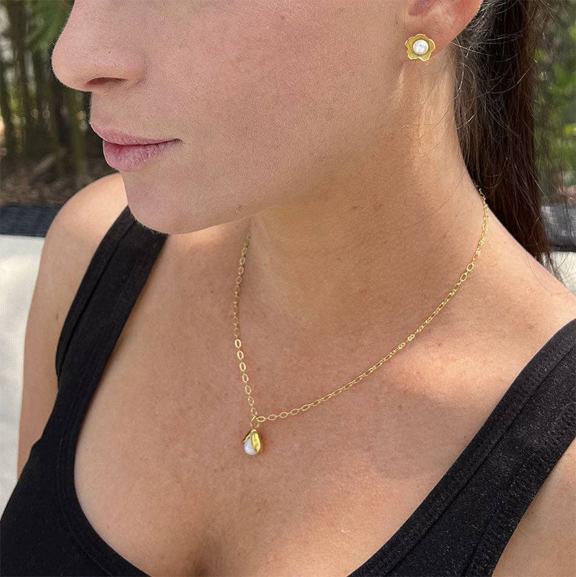 Hidden Pearl Studs