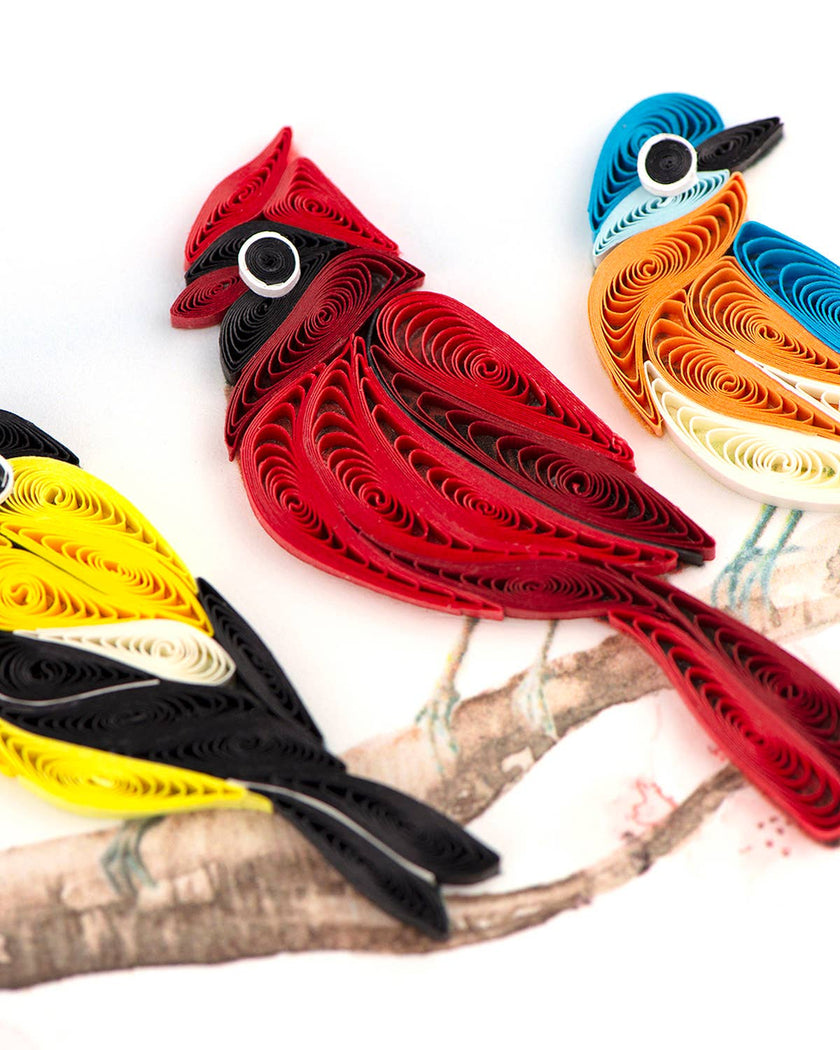 Songbirds Everyday Quilled Greeting Card