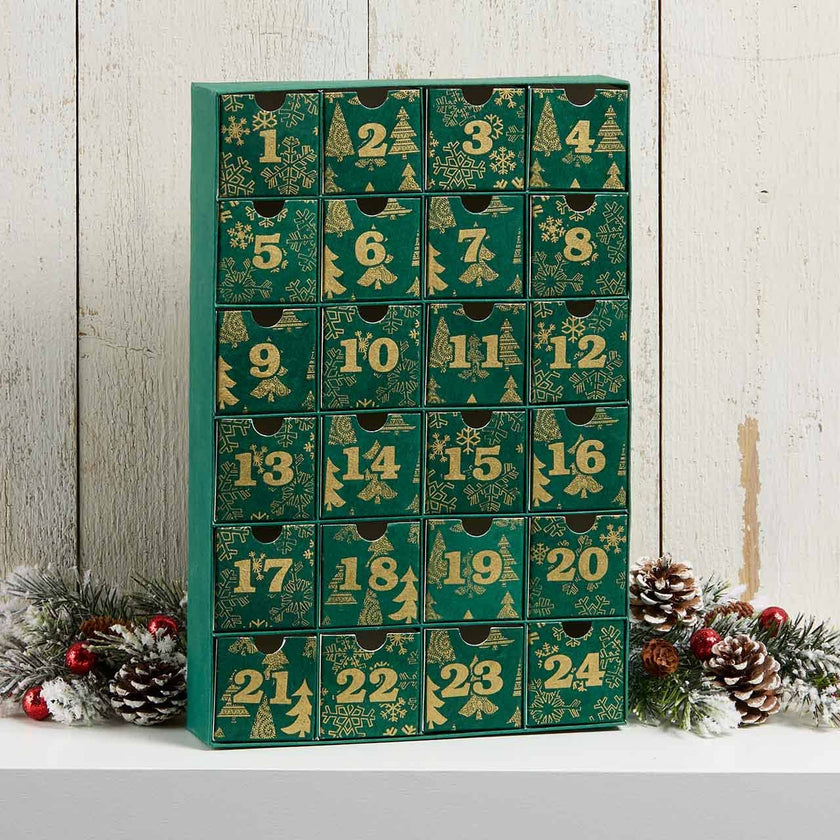 Gilded Paper Christmas Advent Calendar