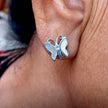 Abalone Butterfly Studs
