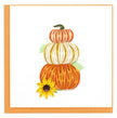 Quilled Stacked Pumpkins Greeting Card