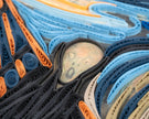 Artist Series - Quilled The Scream, Munch Greeting Card