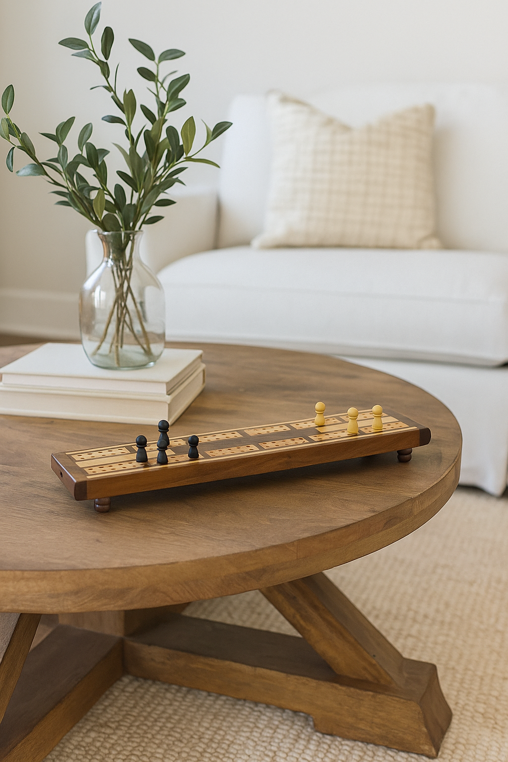 Wood Cribbage Game - Handmade